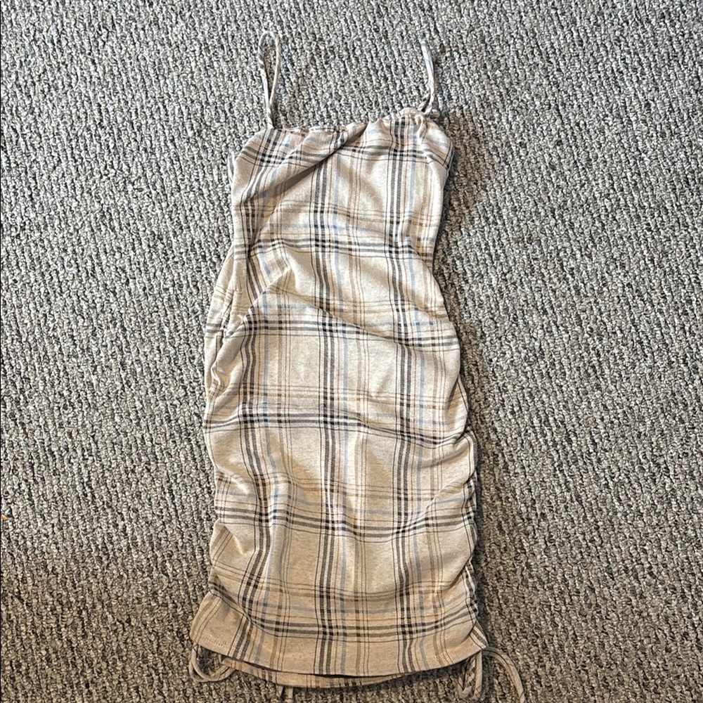 Windsor Cream Ruched Bodycon Midi Dress